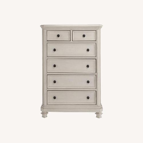 Used Bob's Discount Furniture Natural Wood Dresser for sale on AptDeco