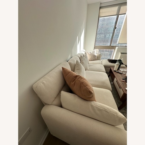 Used Modernluxe Natural Fabric 3+ Seater Sofa for sale on AptDeco