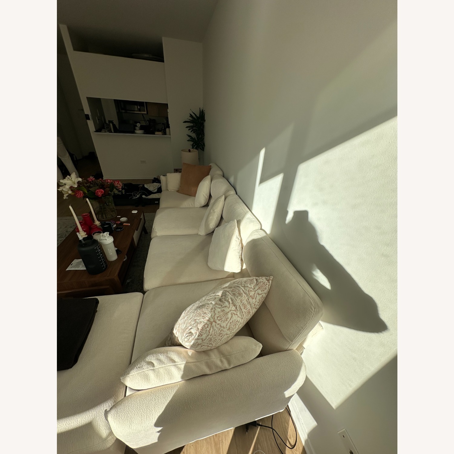 Modernluxe Natural Fabric 3+ Seater Sofa - image-3