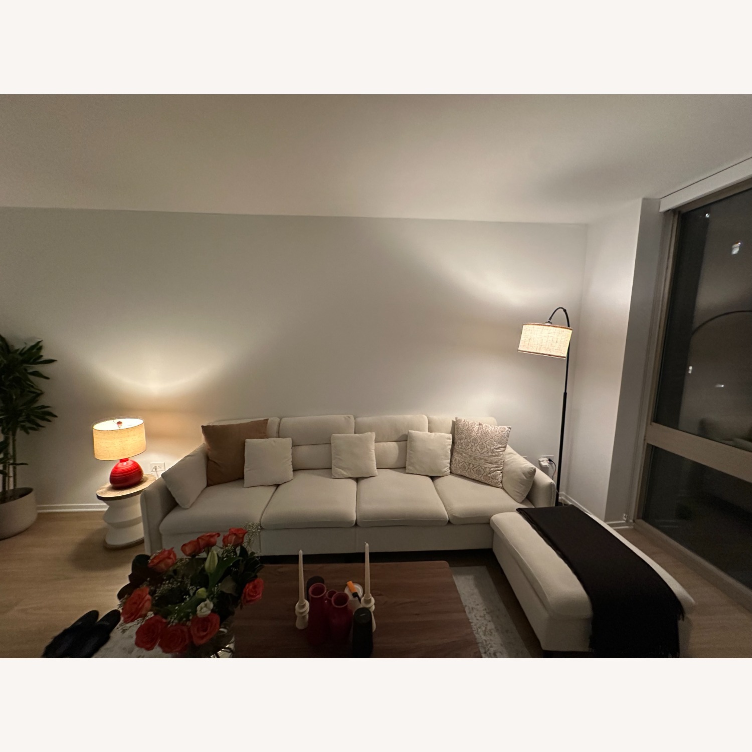 Modernluxe Natural Fabric 3+ Seater Sofa - image-1