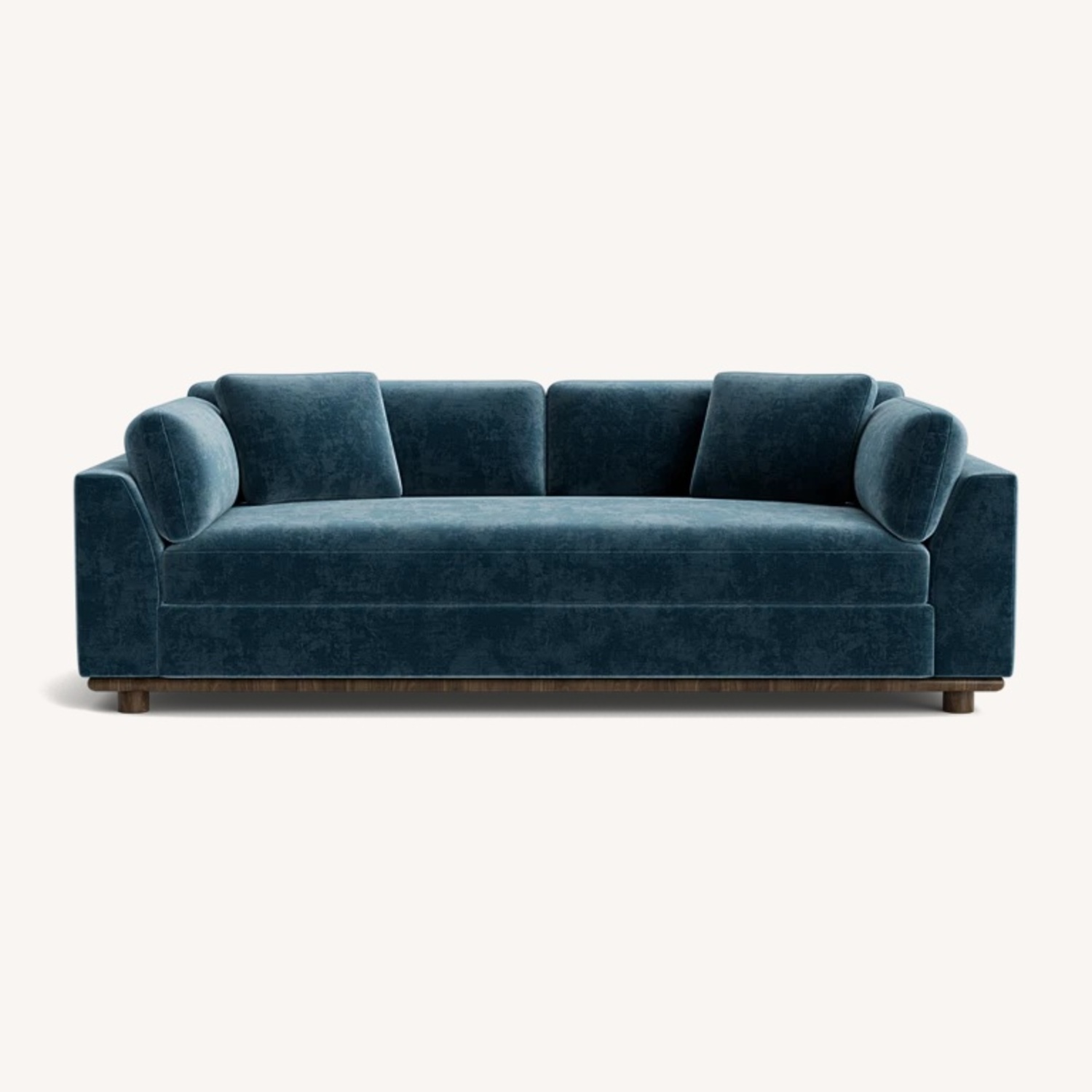 Joybird Miller Blue Velvet 3+ Seater Sofa - image-6