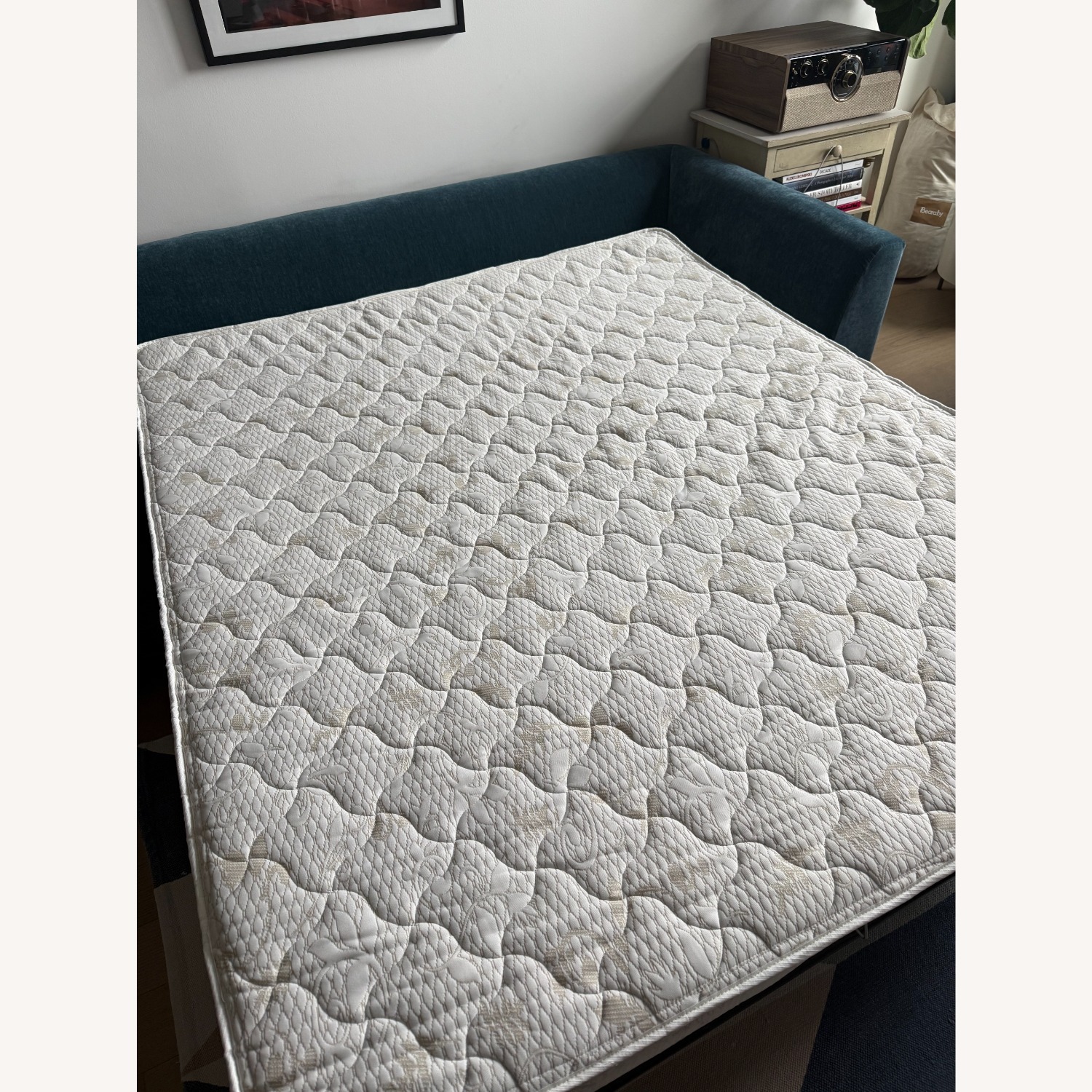 Joybird Miller Blue Velvet 3+ Seater Sofa - image-4