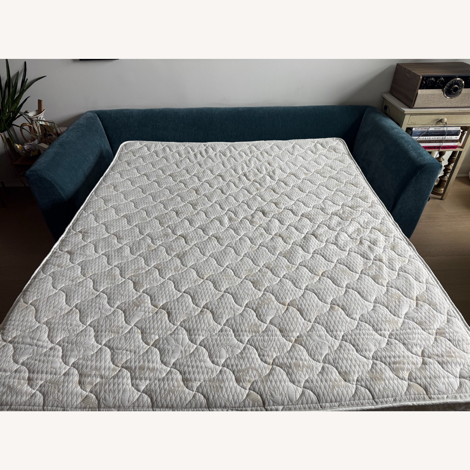 Joybird Miller Blue Velvet 3+ Seater Sofa - image-5