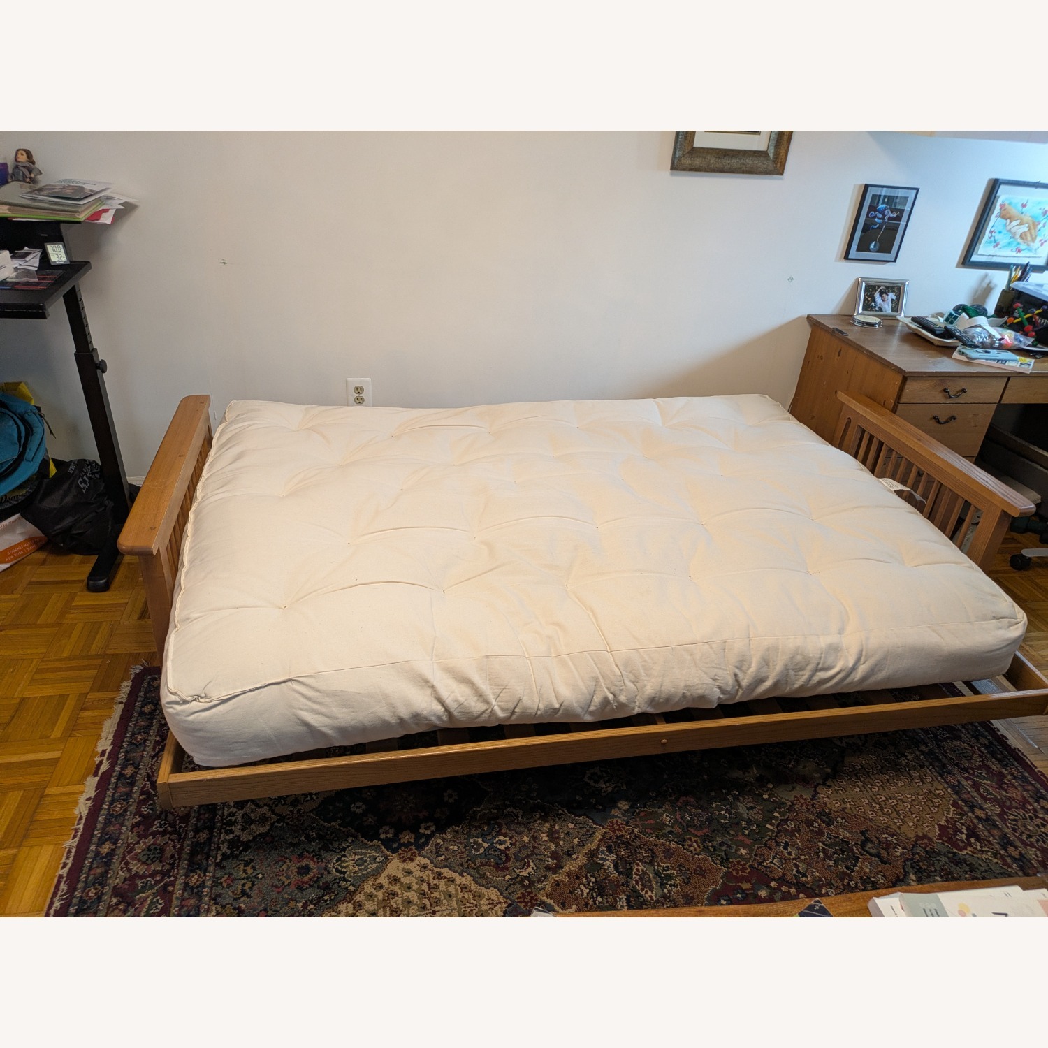 Natural Full Futon Frame - image-4