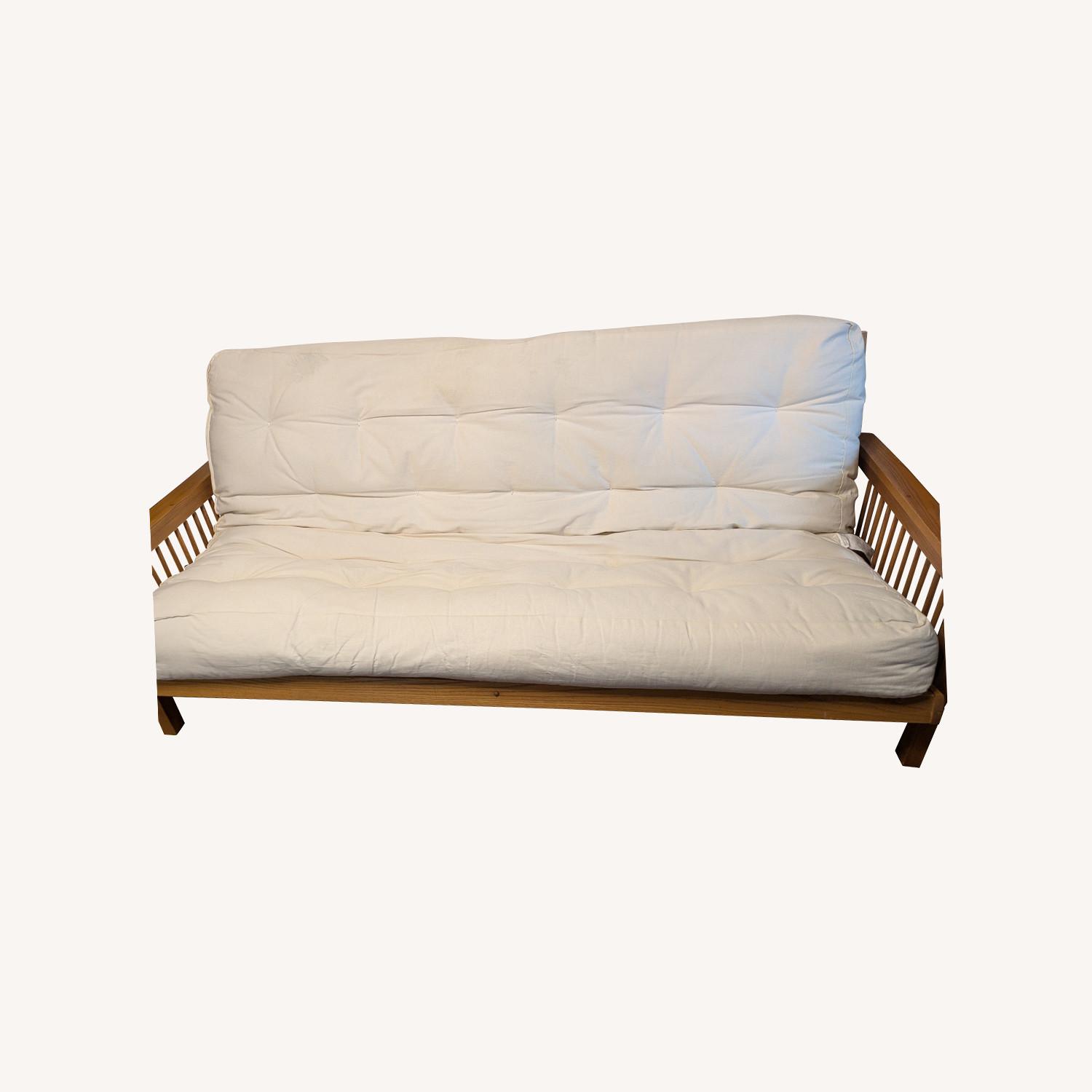 Natural Full Futon Frame - image-5