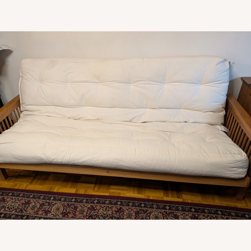Used Natural Full Futon Frame for sale on AptDeco