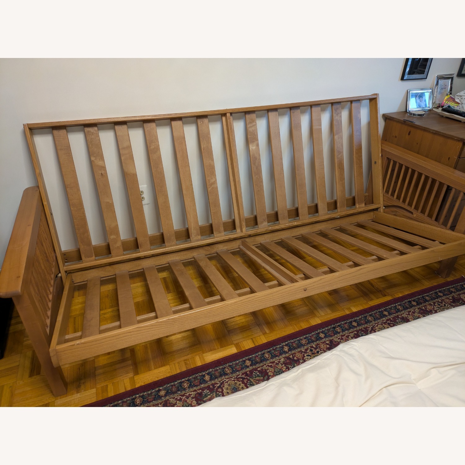 Natural Full Futon Frame - image-2