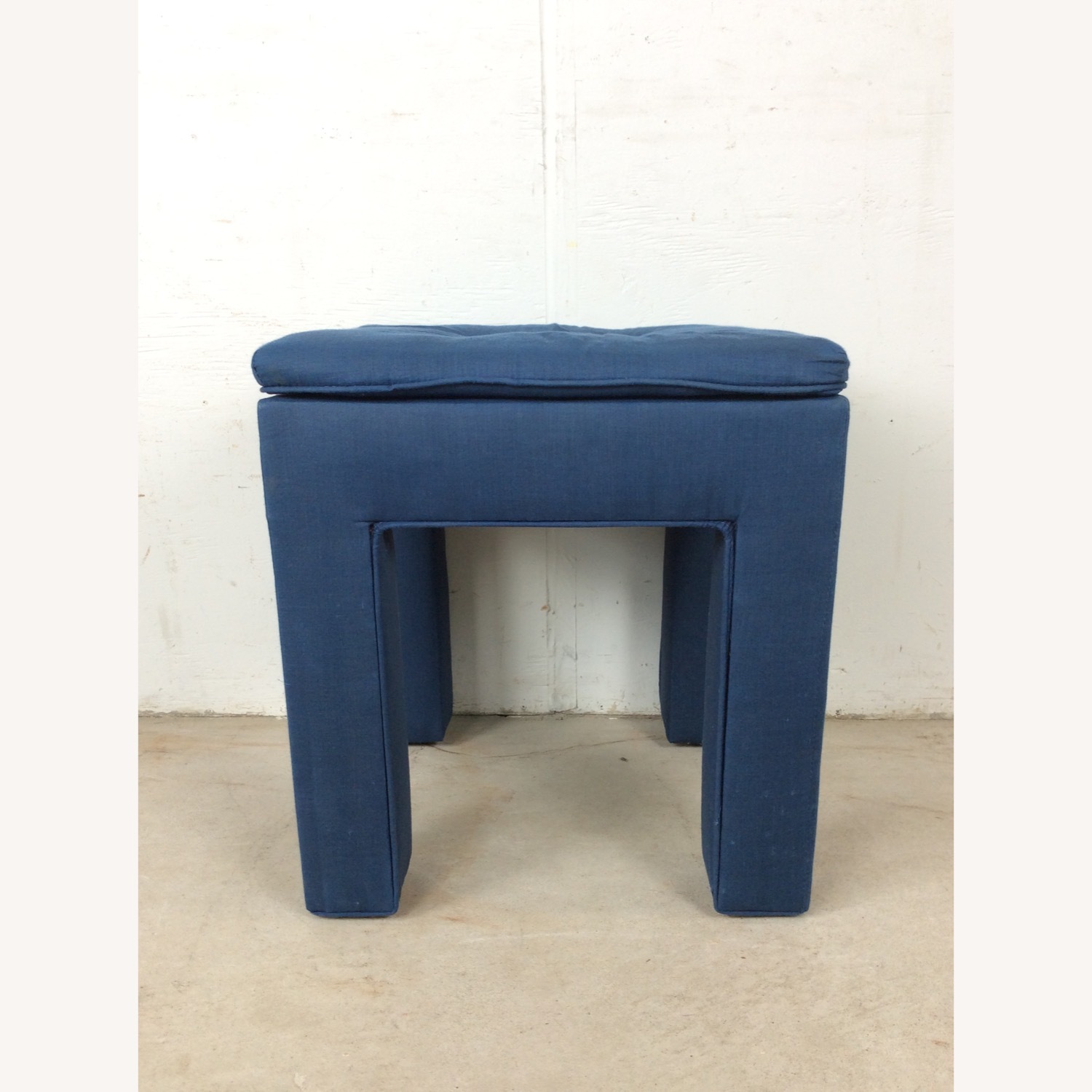 Vintage Parsons Style Stool with Tufted Seat - image-17