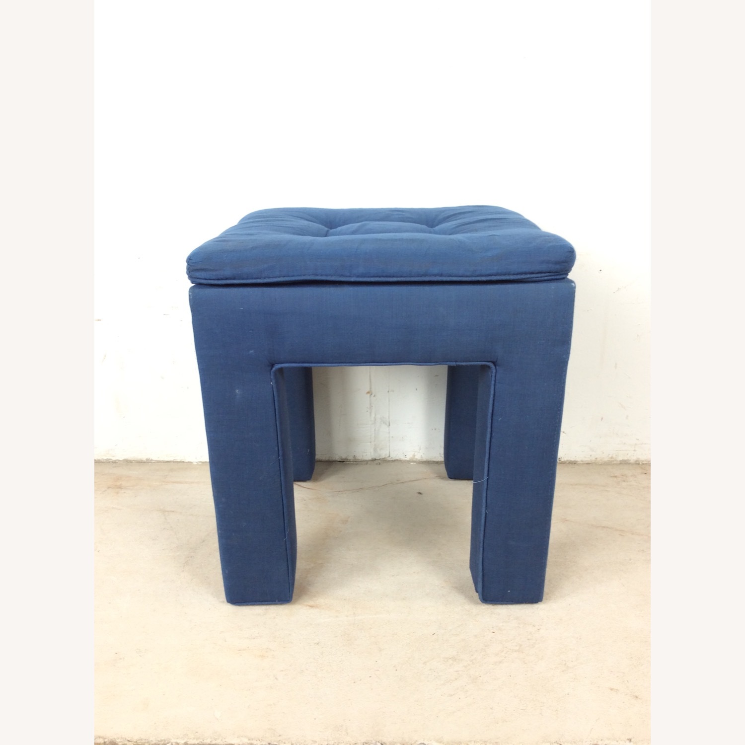 Vintage Parsons Style Stool with Tufted Seat - image-14