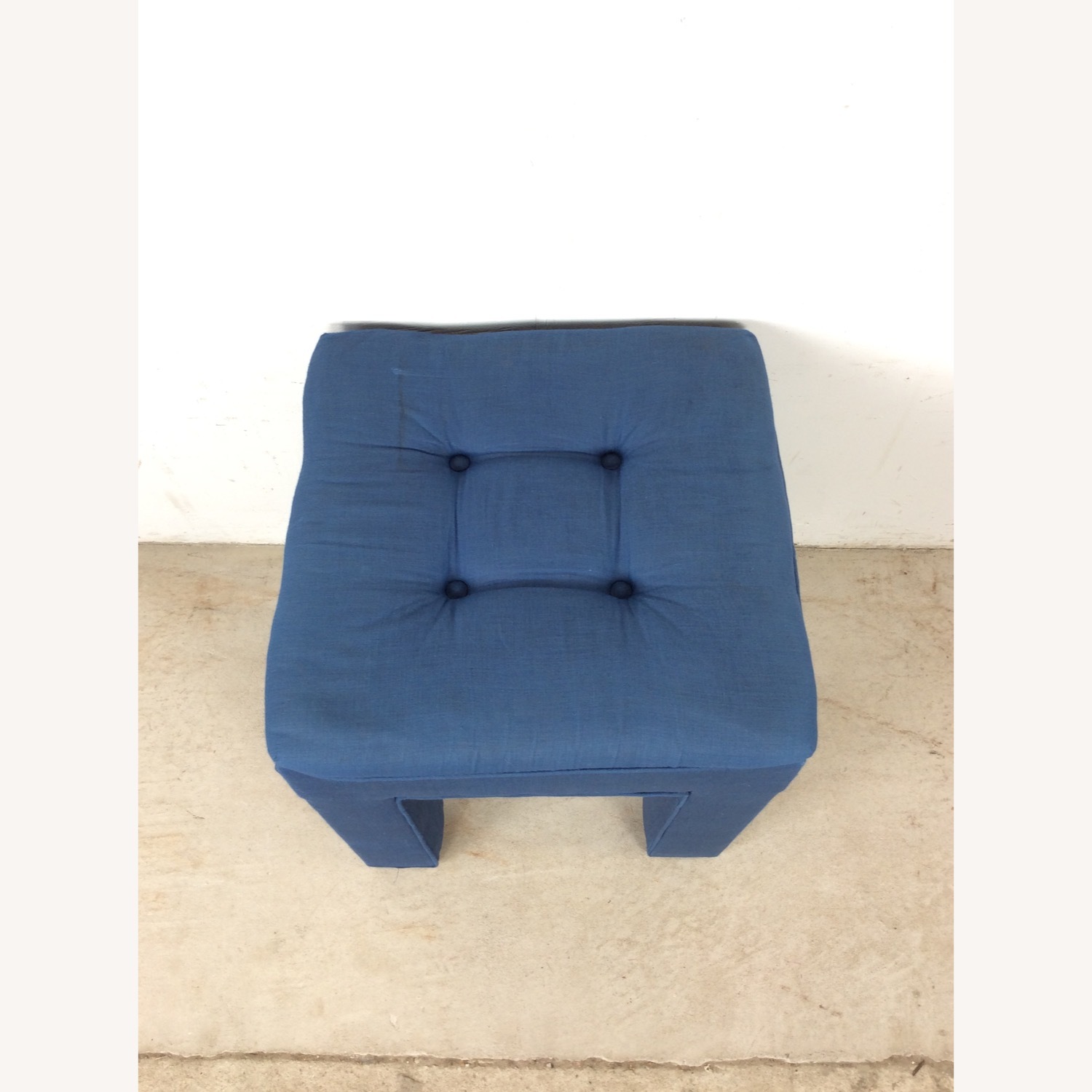 Vintage Parsons Style Stool with Tufted Seat - image-4