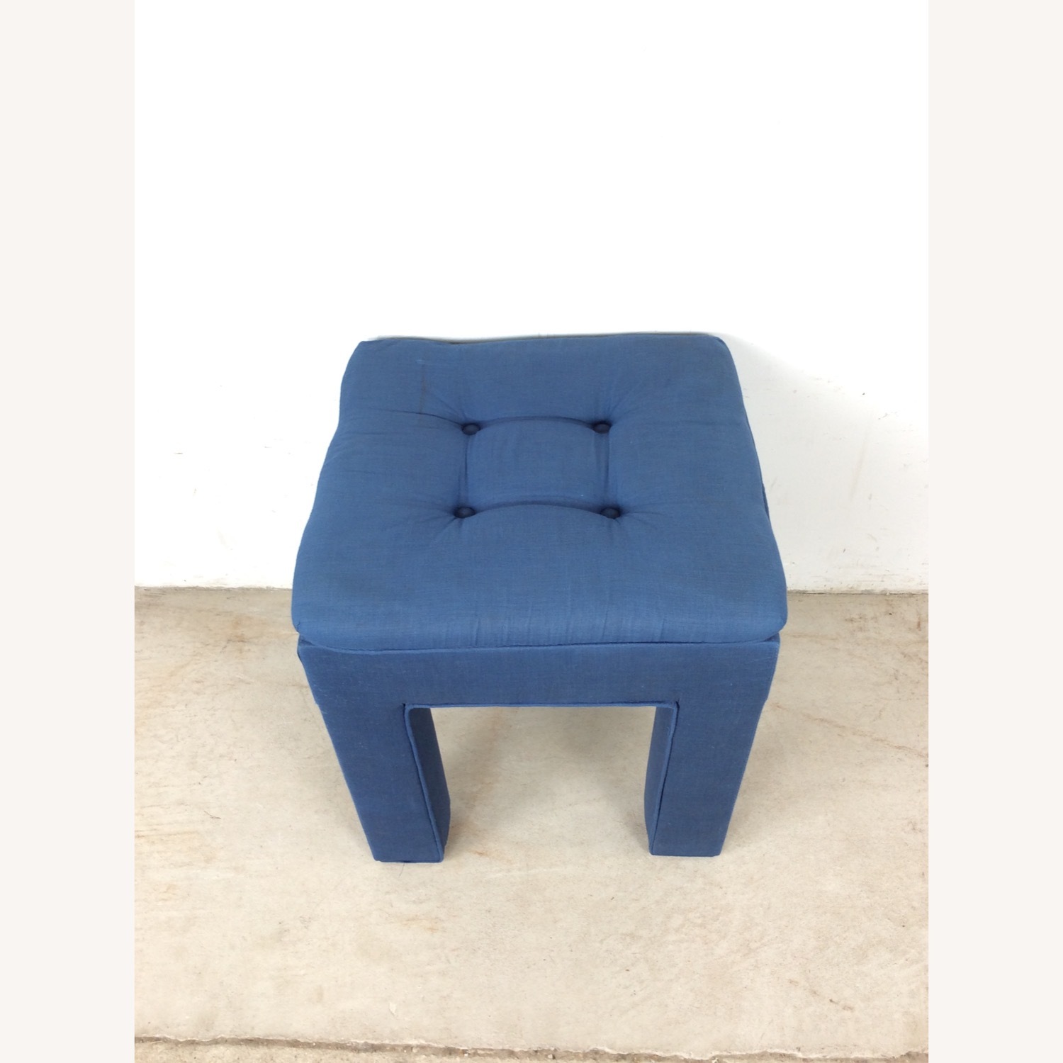 Vintage Parsons Style Stool with Tufted Seat - image-3