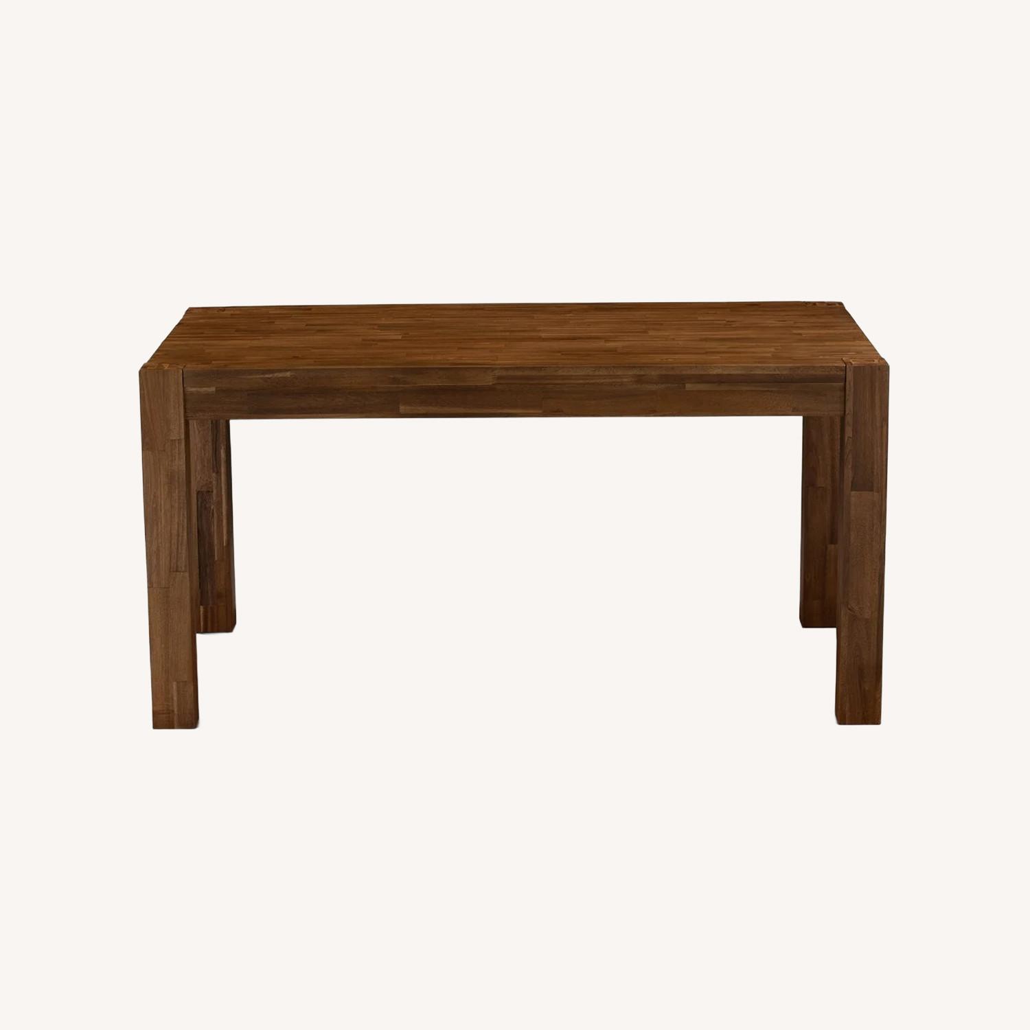 Wayfair Dark Brown Wood Dining Table - image-0