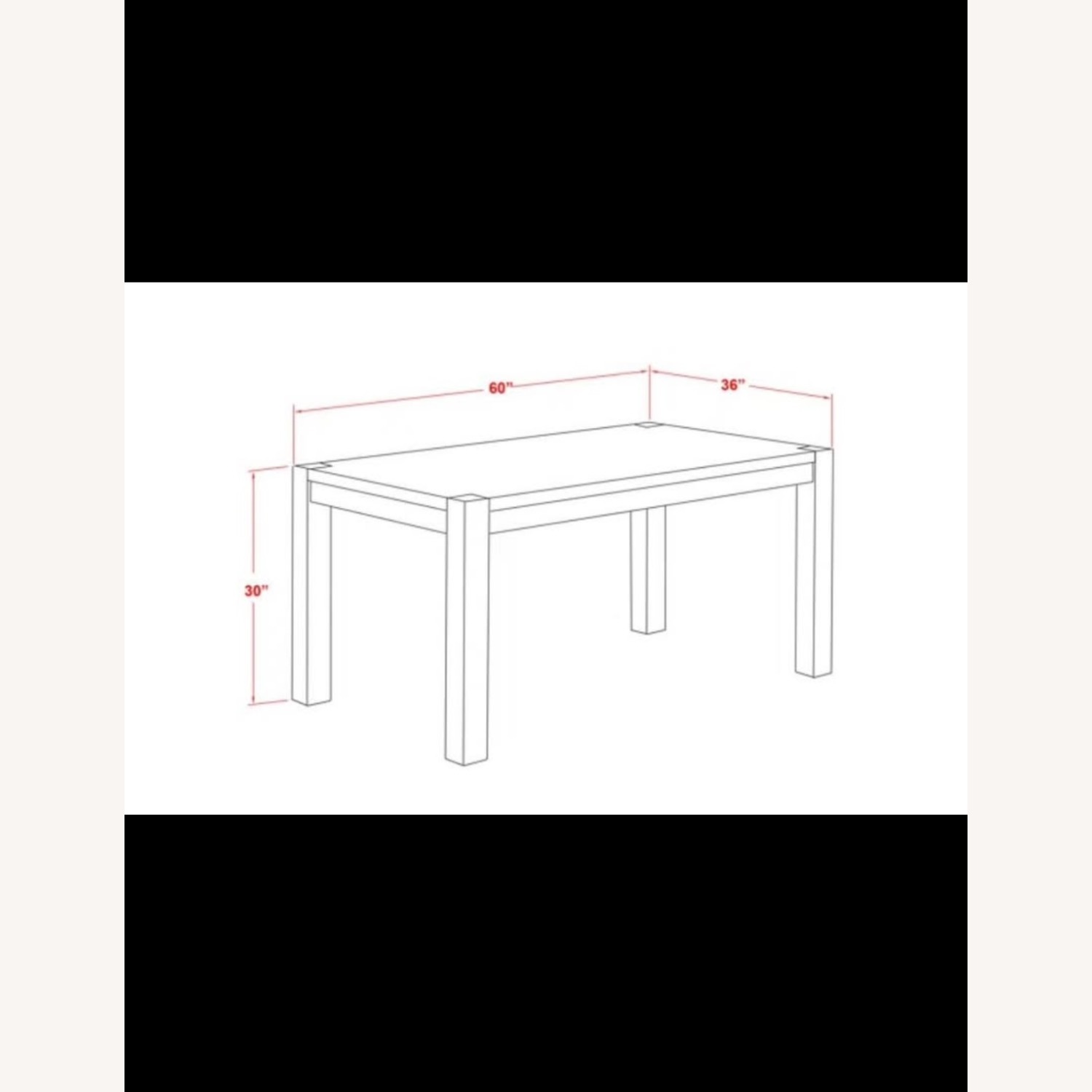 Wayfair Dark Brown Wood Dining Table - image-5