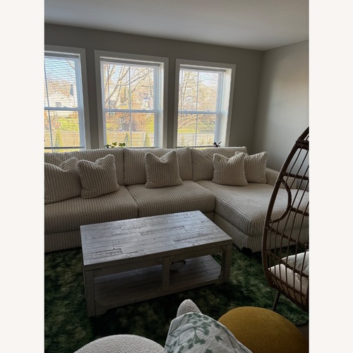 Used Ashley Furniture Lindyn 3-Piece Modular Sofa with Chaise for sale on AptDeco