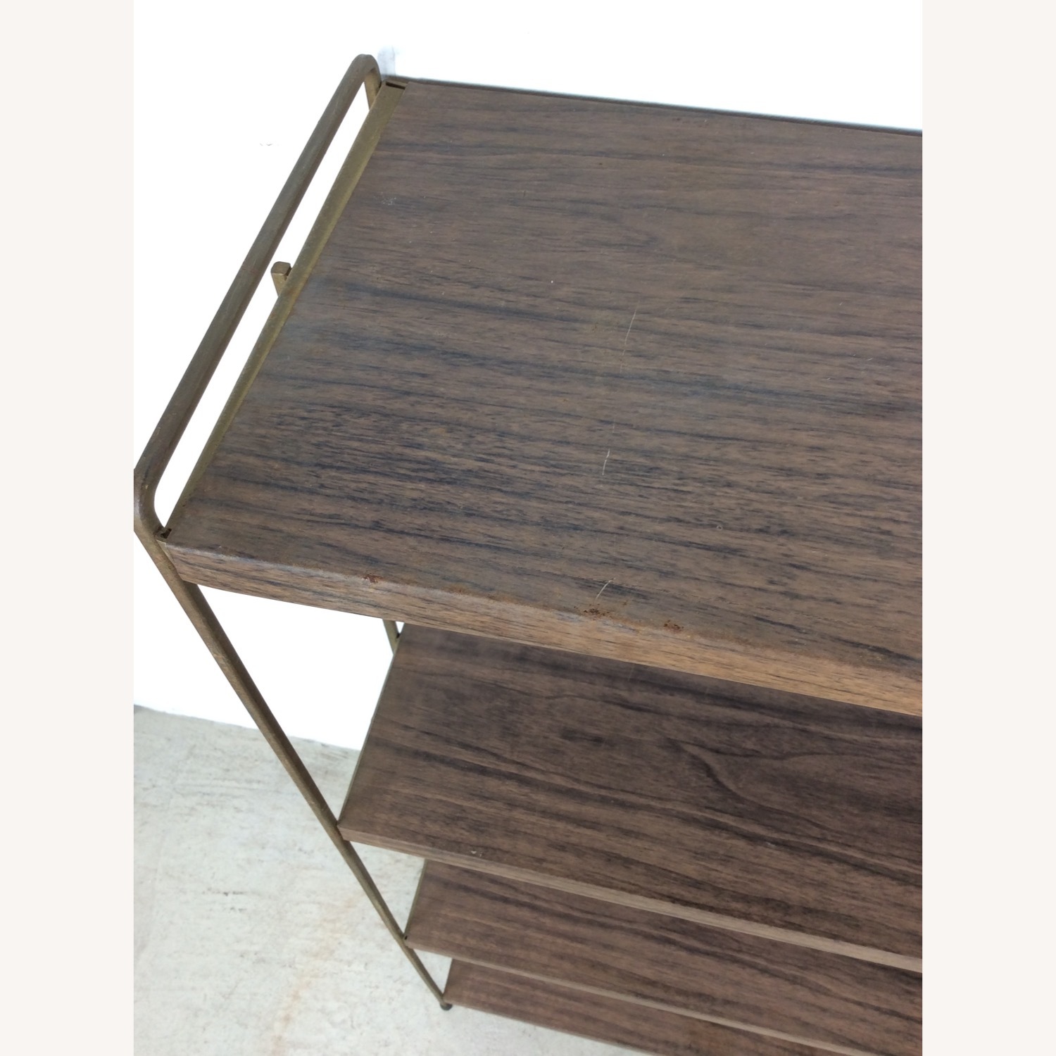 Mid Century Metal 4 Shelf Bookcase - image-5