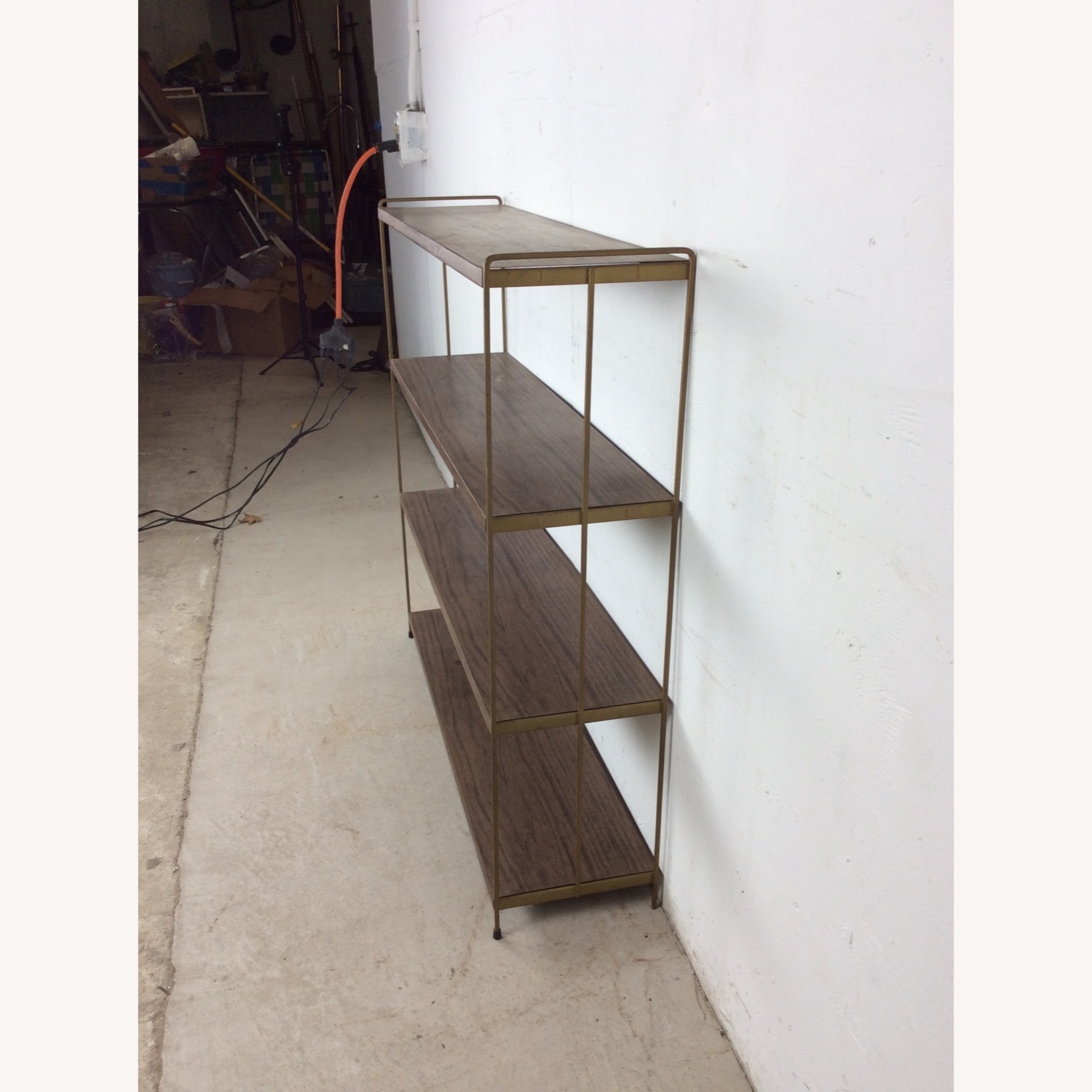Mid Century Metal 4 Shelf Bookcase - image-10