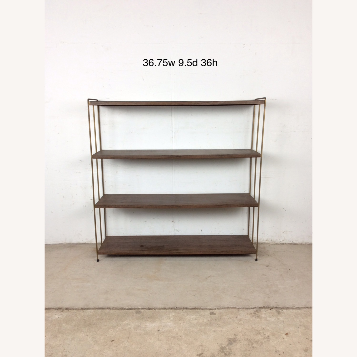 Mid Century Metal 4 Shelf Bookcase - image-18