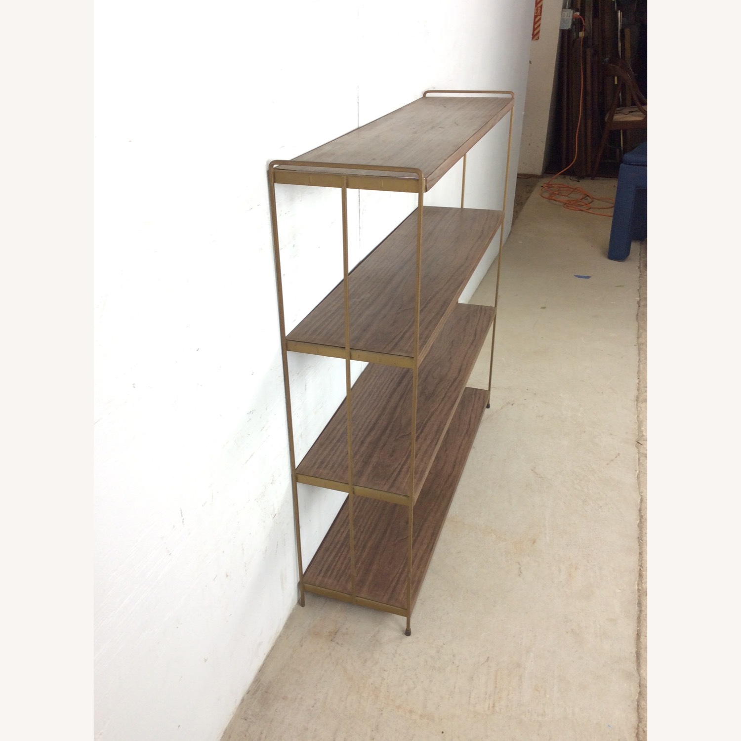 Mid Century Metal 4 Shelf Bookcase - image-12