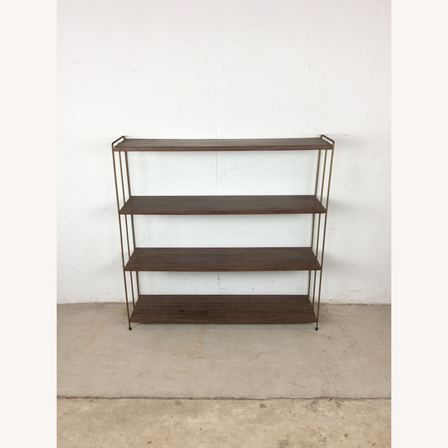 Mid Century Metal 4 Shelf Bookcase - image-2