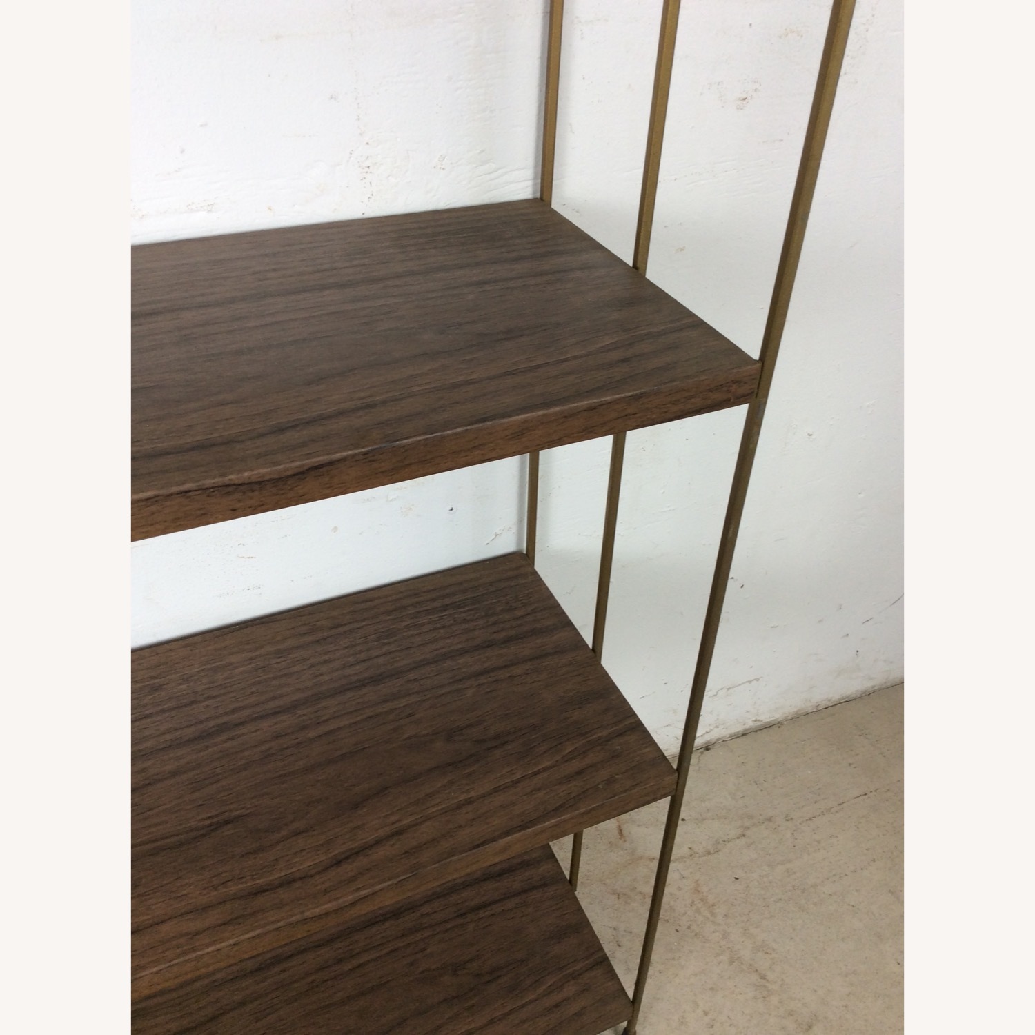 Mid Century Metal 4 Shelf Bookcase - image-9