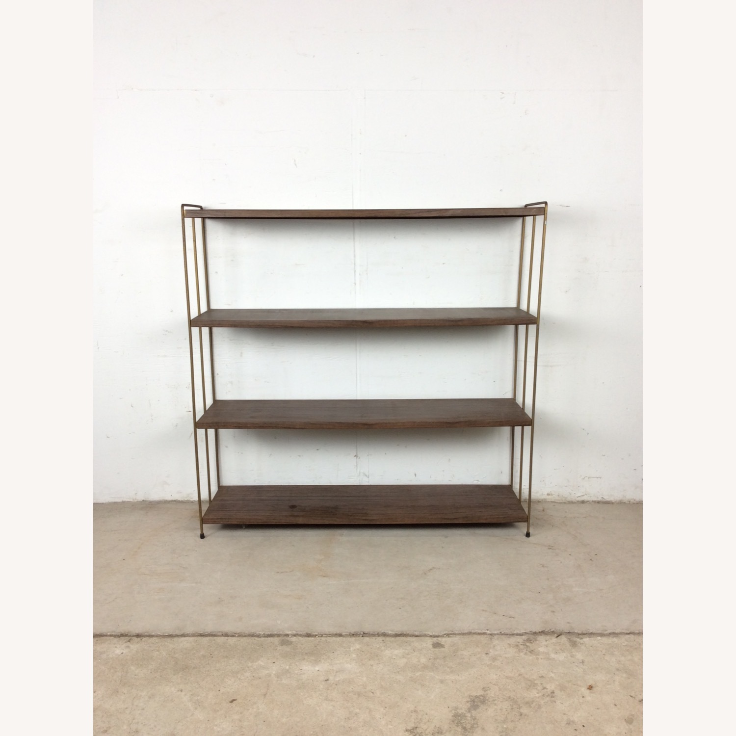 Mid Century Metal 4 Shelf Bookcase - image-1