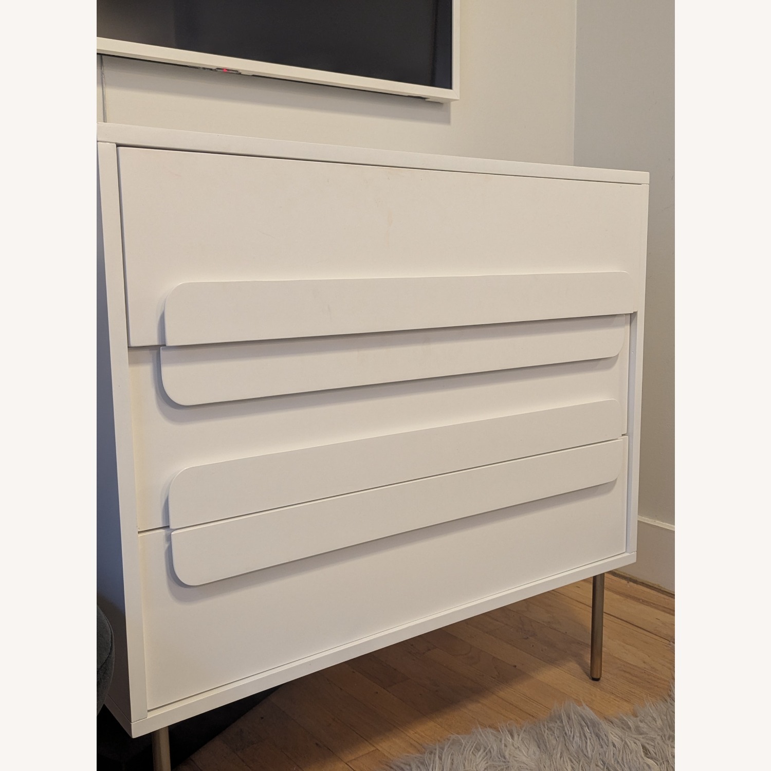 West Elm Grmini White Dresser - image-1