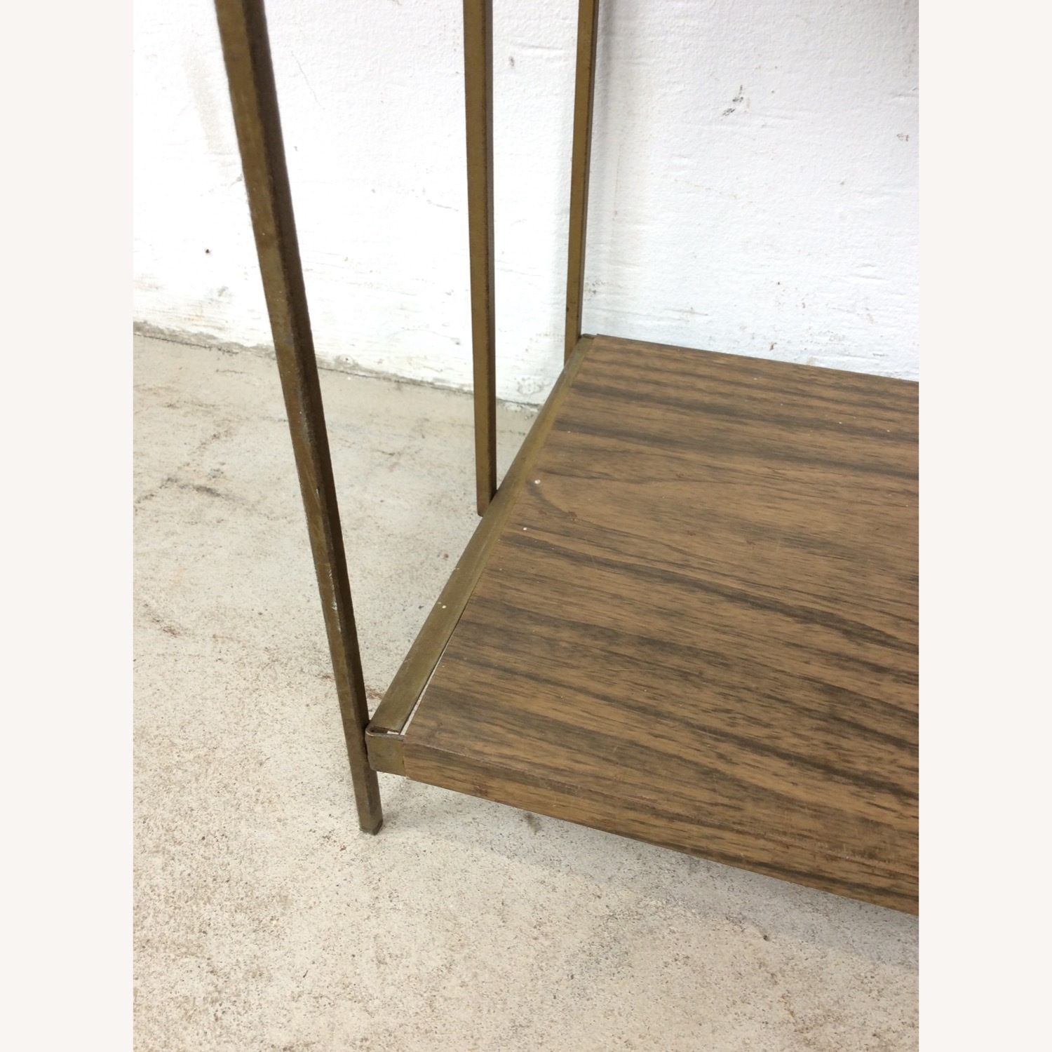 Mid Century Step Shelving with Faux Wood Print - image-14