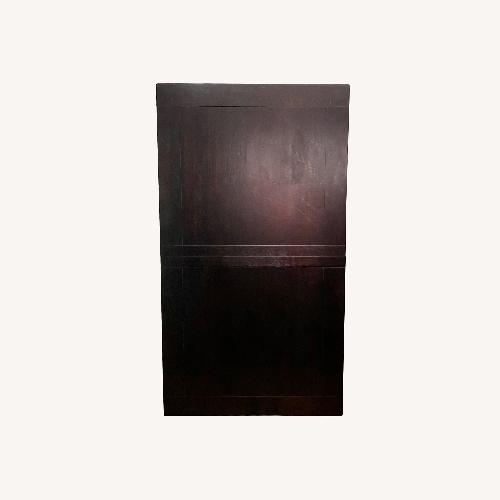 Used World Market Dark Brown Wood 6-Piece Dining Set for sale on AptDeco