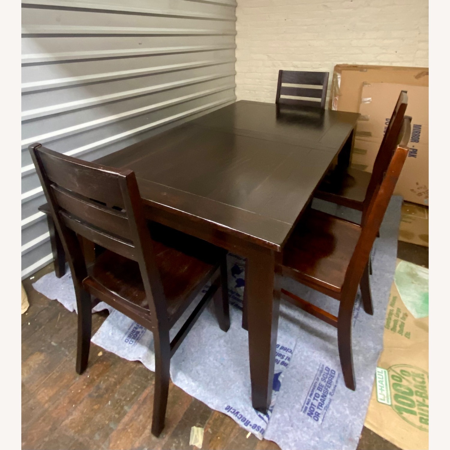 World Market Dark Brown Wood 6-Piece Dining Set - image-7