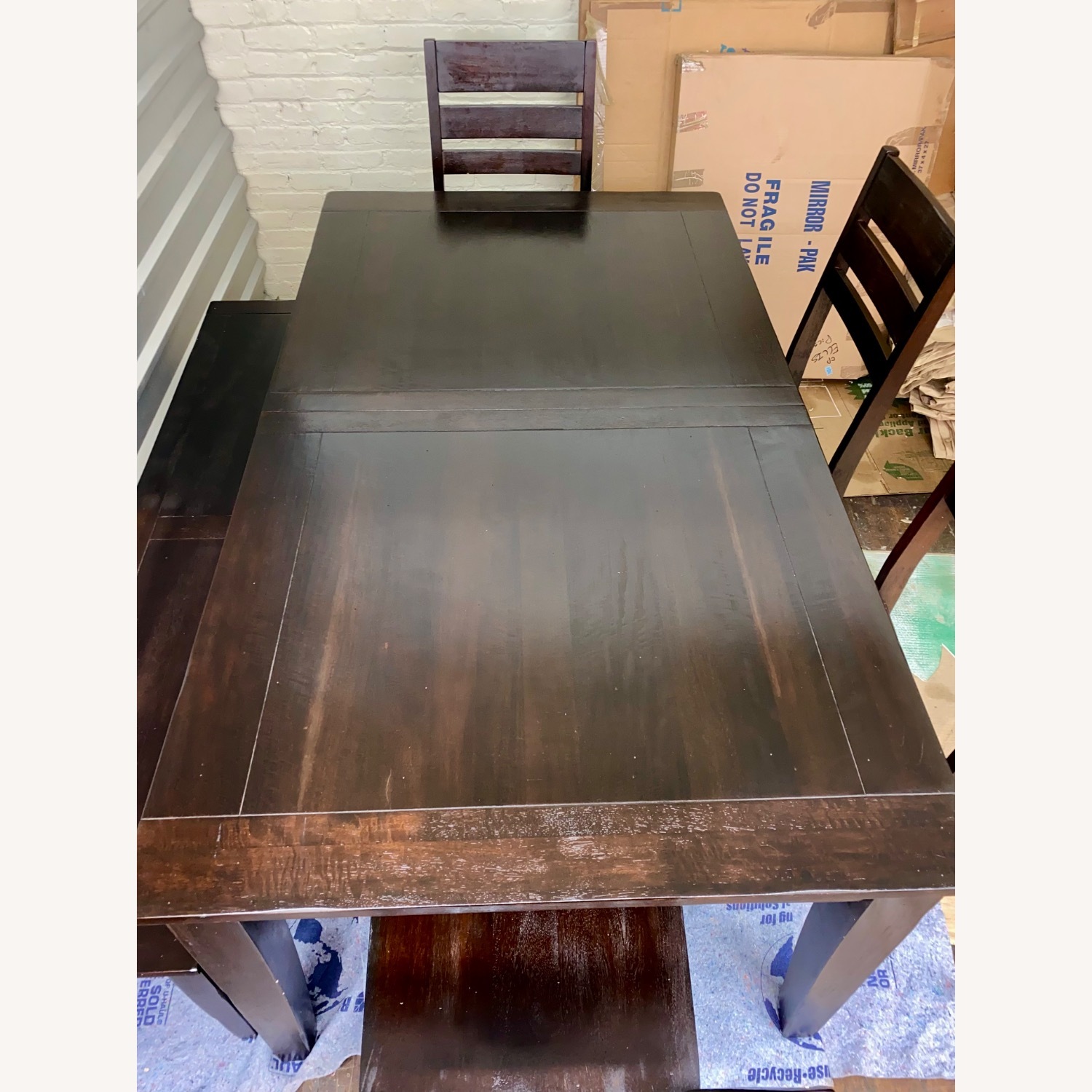 World Market Dark Brown Wood 6-Piece Dining Set - image-8