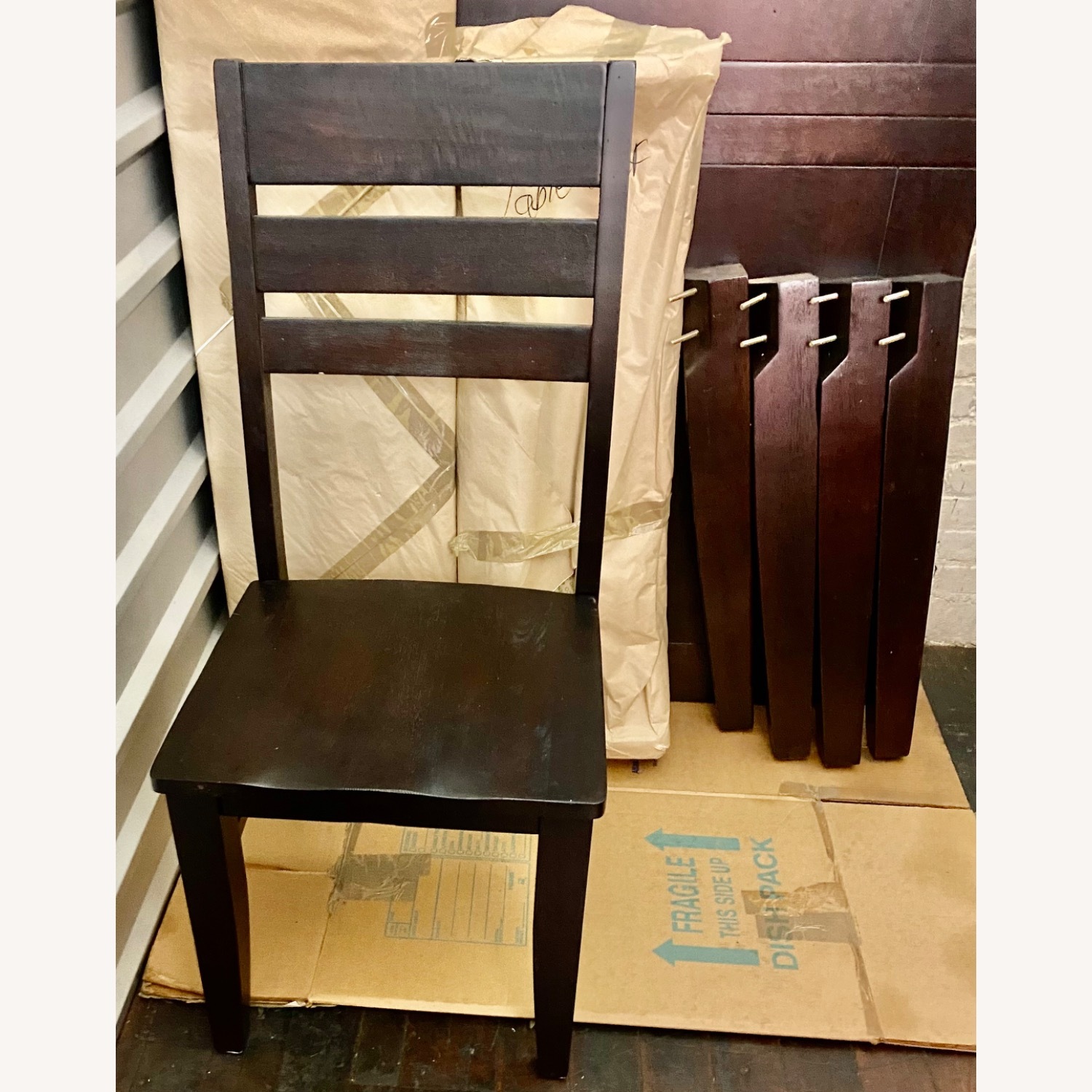 World Market Dark Brown Wood 6-Piece Dining Set - image-7