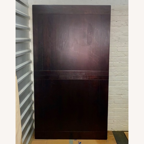 Used World Market Dark Brown Wood 6-Piece Dining Set for sale on AptDeco