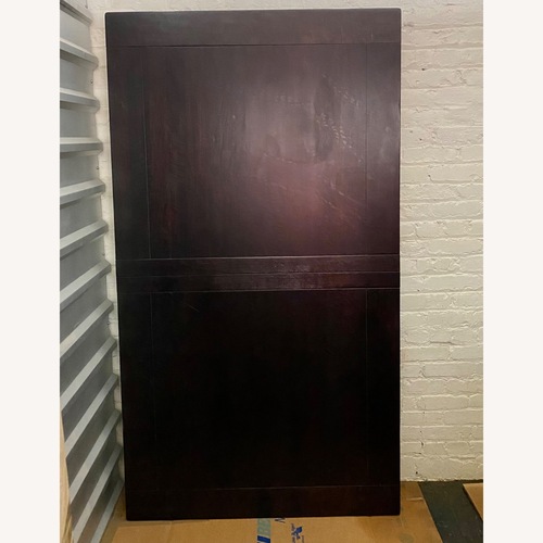 Used World Market Dark Brown Wood 6-Piece Dining Set for sale on AptDeco