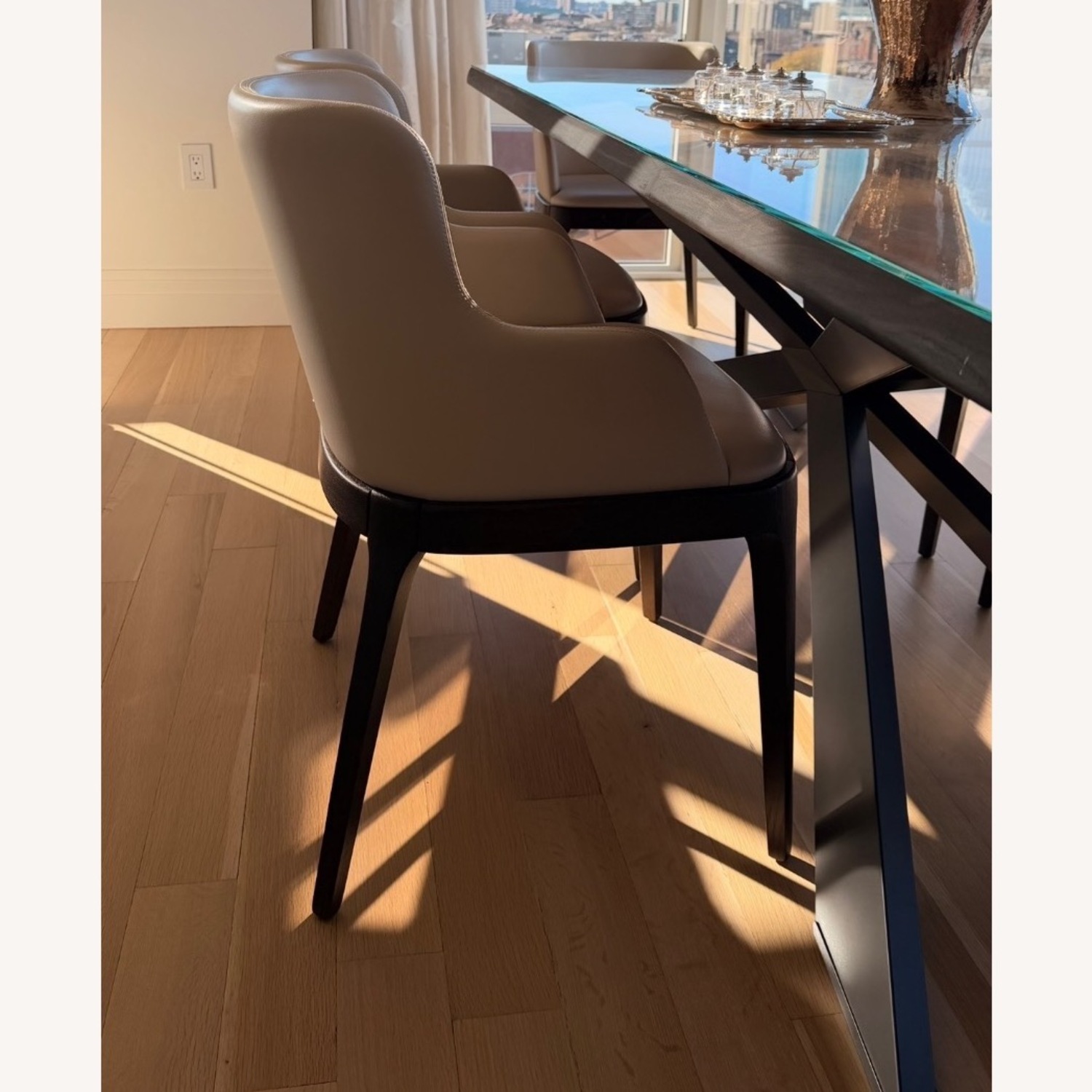 Cattelan Italia Natural Leather Dining Chairs - image-5