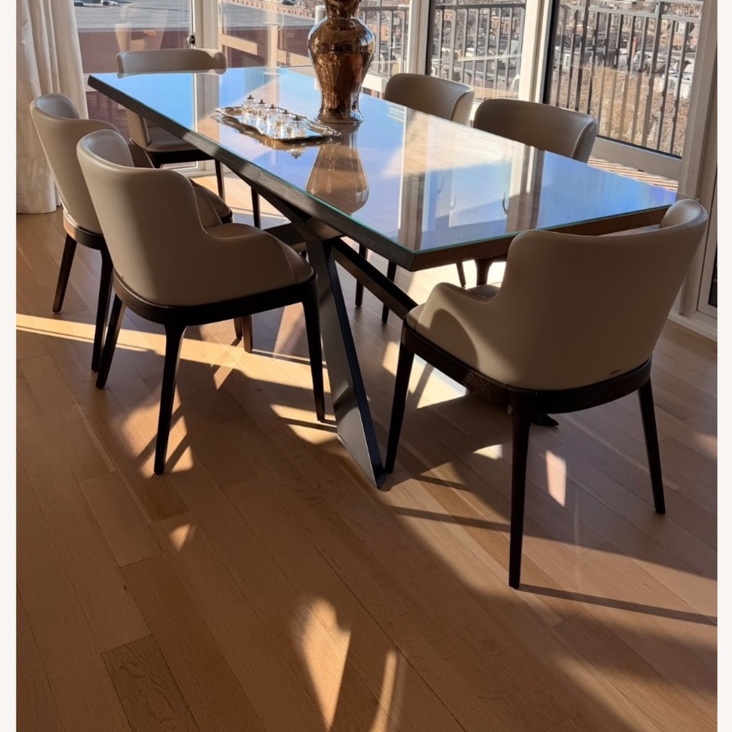 Cattelan Italia Natural Leather Dining Chairs - image-6