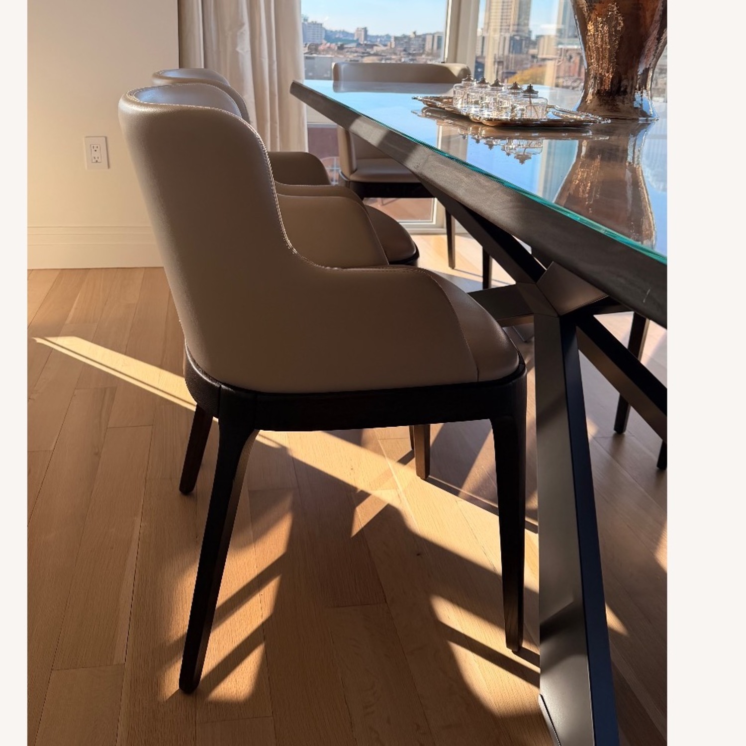 Cattelan Italia Natural Leather Dining Chairs - image-7