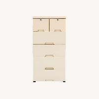 Natural Drawers Tall Dresser Organizer