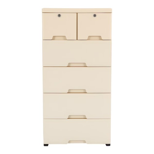 Used Natural Drawers Tall Dresser Organizer for sale on AptDeco