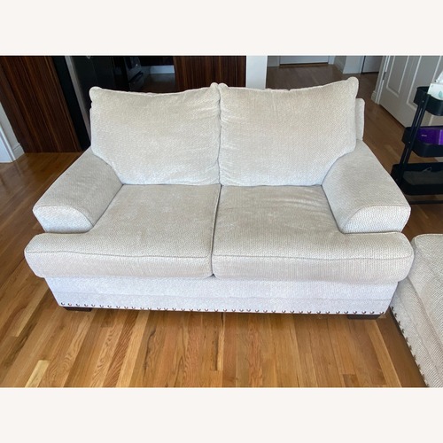 Used Bob's Comfortable Fabric Loveseat for sale on AptDeco