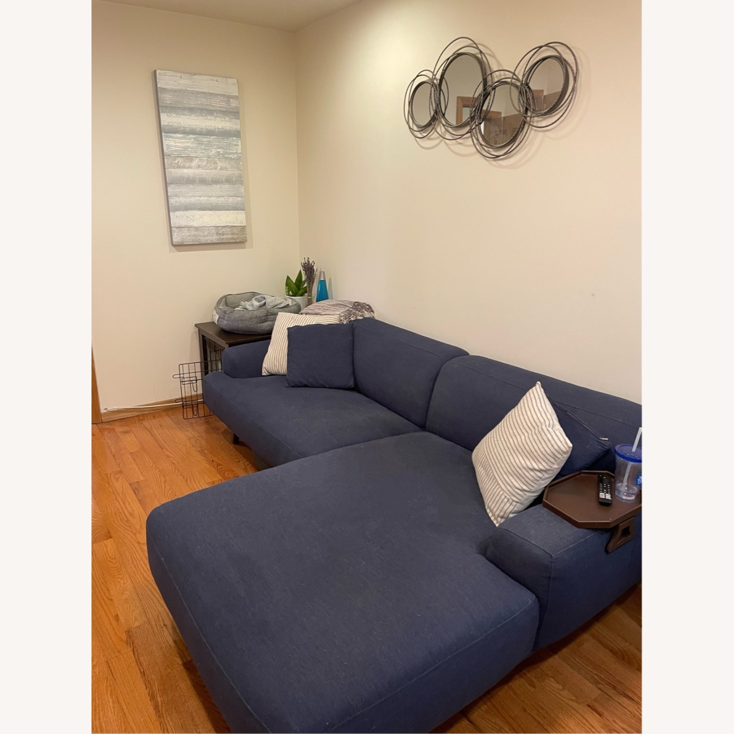 Poly and Bark Mineta Blue Sectional - image-3