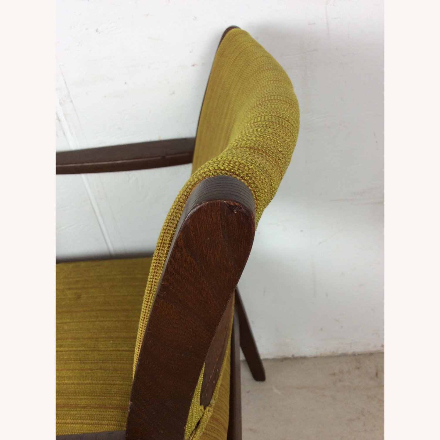 Mid Century Arm Chair with Vintage Upholstery - image-17