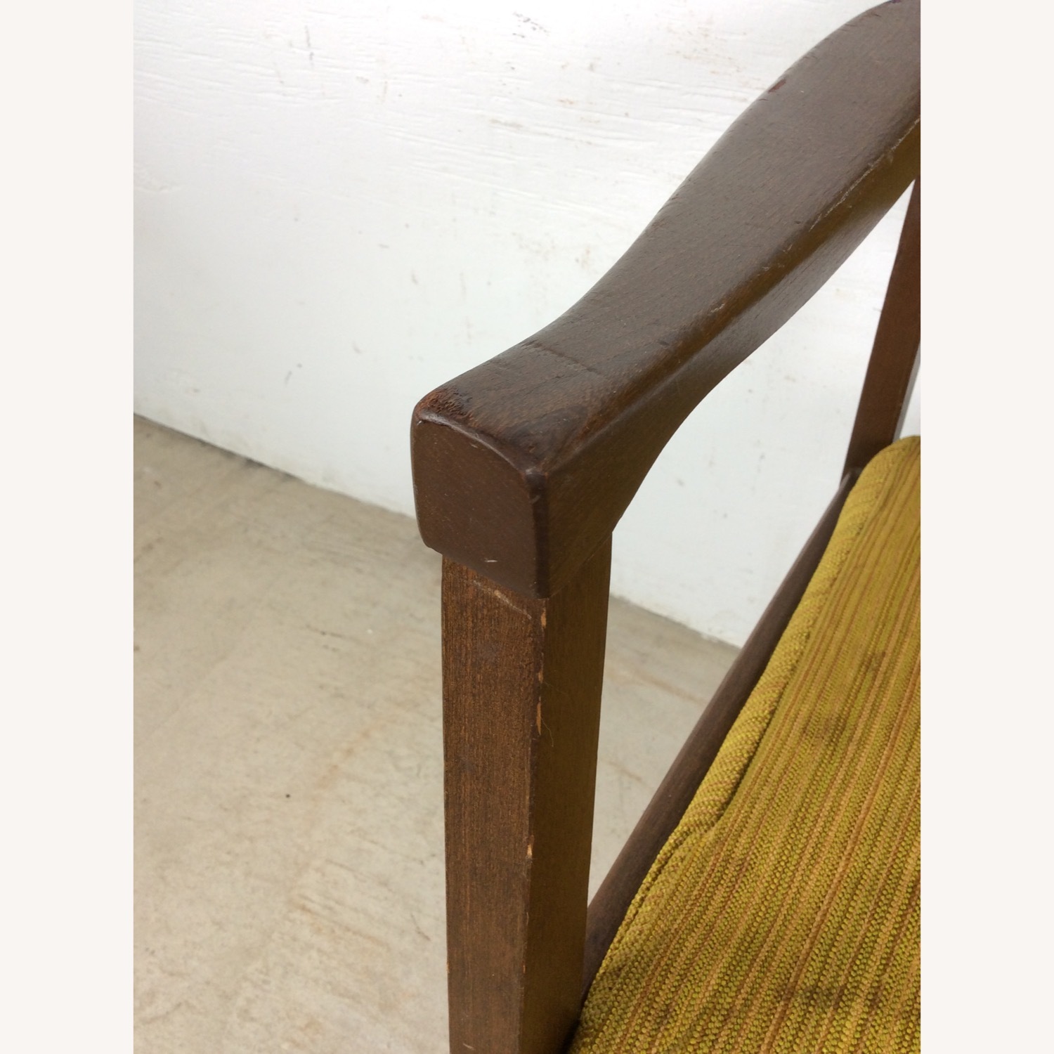 Mid Century Arm Chair with Vintage Upholstery - image-8