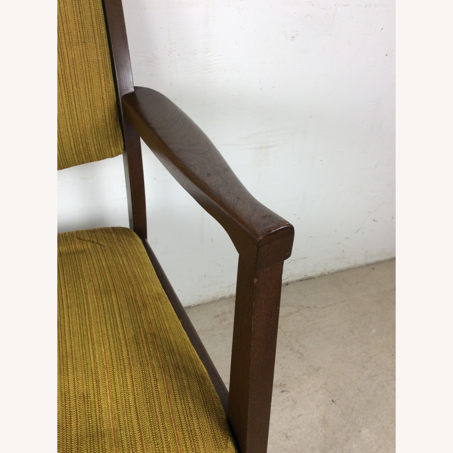 Mid Century Arm Chair with Vintage Upholstery - image-6