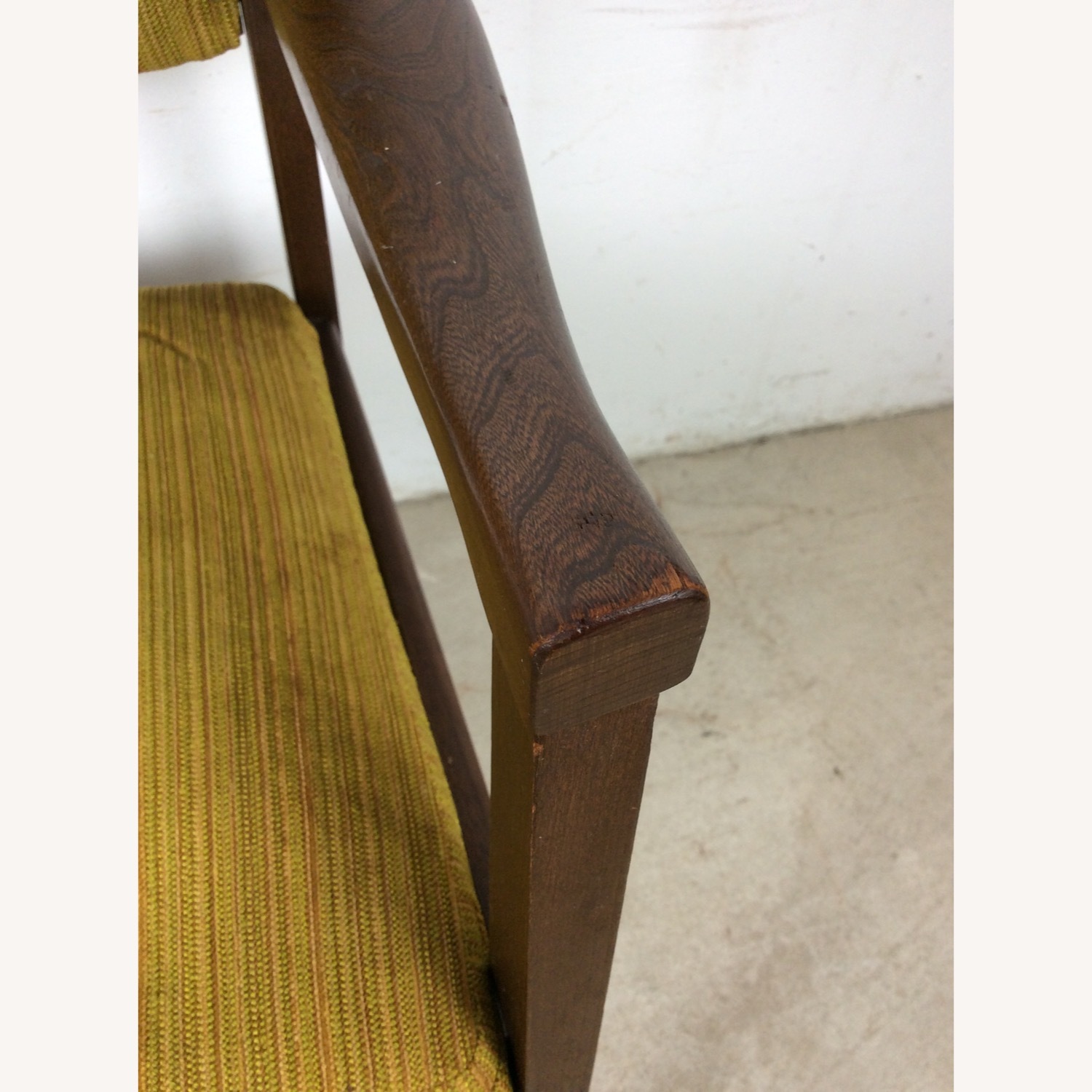 Mid Century Arm Chair with Vintage Upholstery - image-7