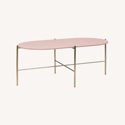 Used Article Pink Silicus Oblong Coffee Table for sale on AptDeco