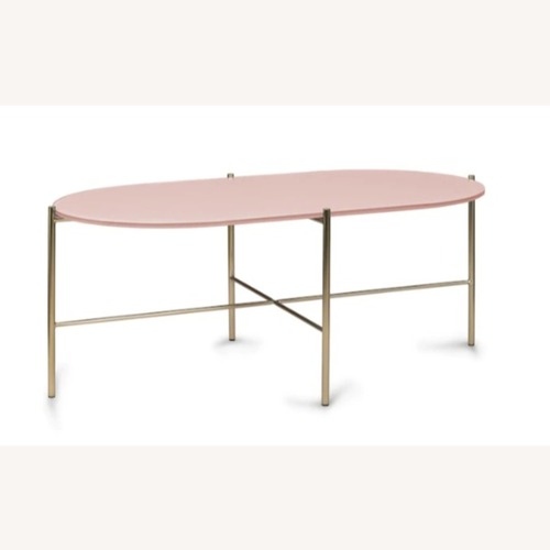 Used Article Pink Silicus Oblong Coffee Table for sale on AptDeco
