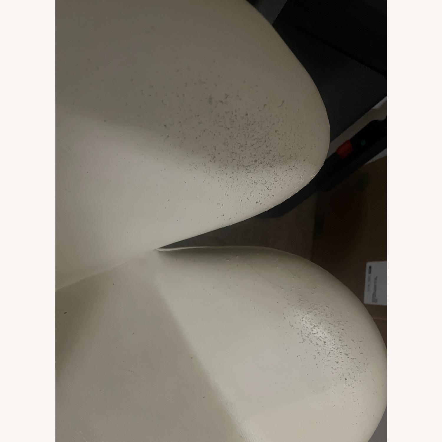 Arne Jacobsen White Leather Accent Chair - image-3