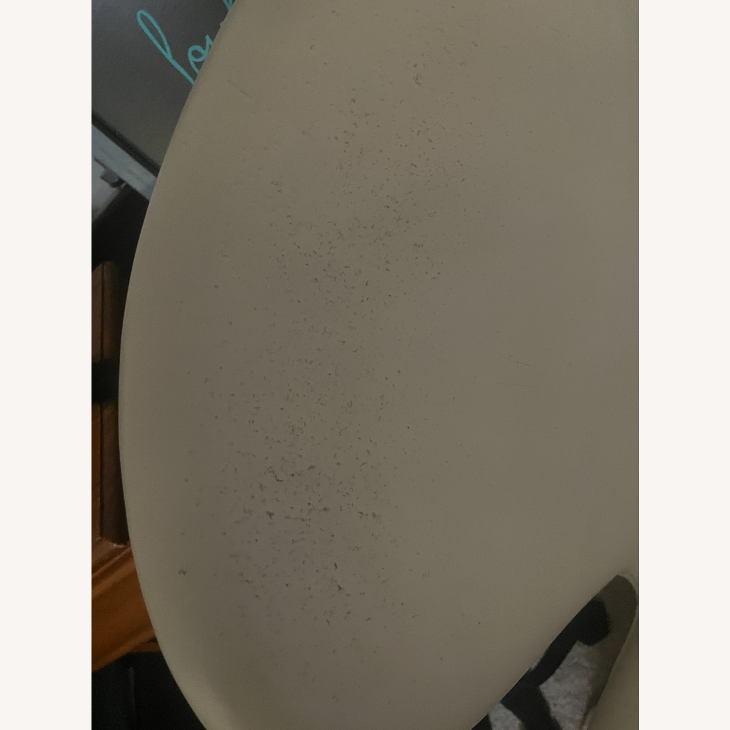 Arne Jacobsen White Leather Accent Chair - image-6