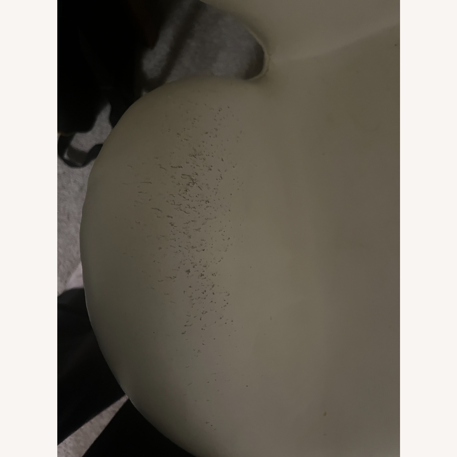 Arne Jacobsen White Leather Accent Chair - image-5