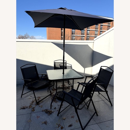 Used Target 6 PC Dining Set with Umbrella for sale on AptDeco